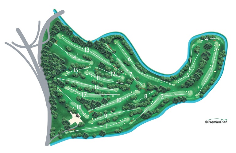 Map of course